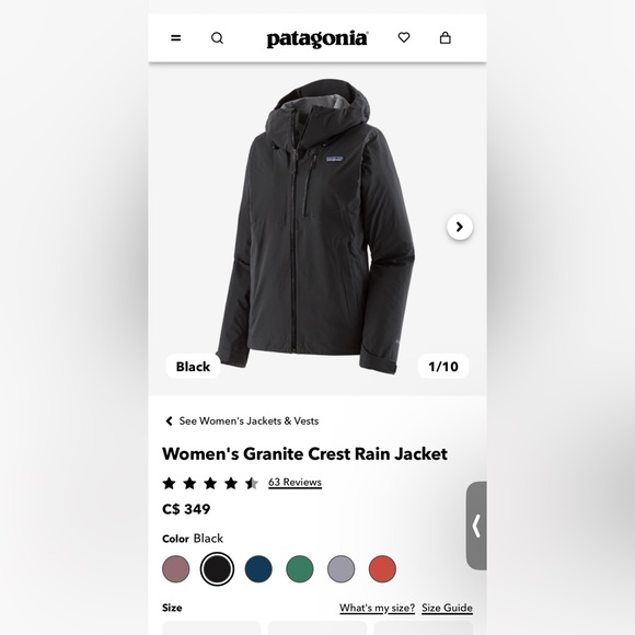 Women's Granite Crest Rain Jacket in Light Green - Picture 3 of 7